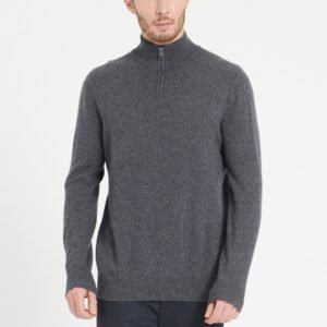 Pull camionneur homme en cachemire gris anthracite - LUKE 4