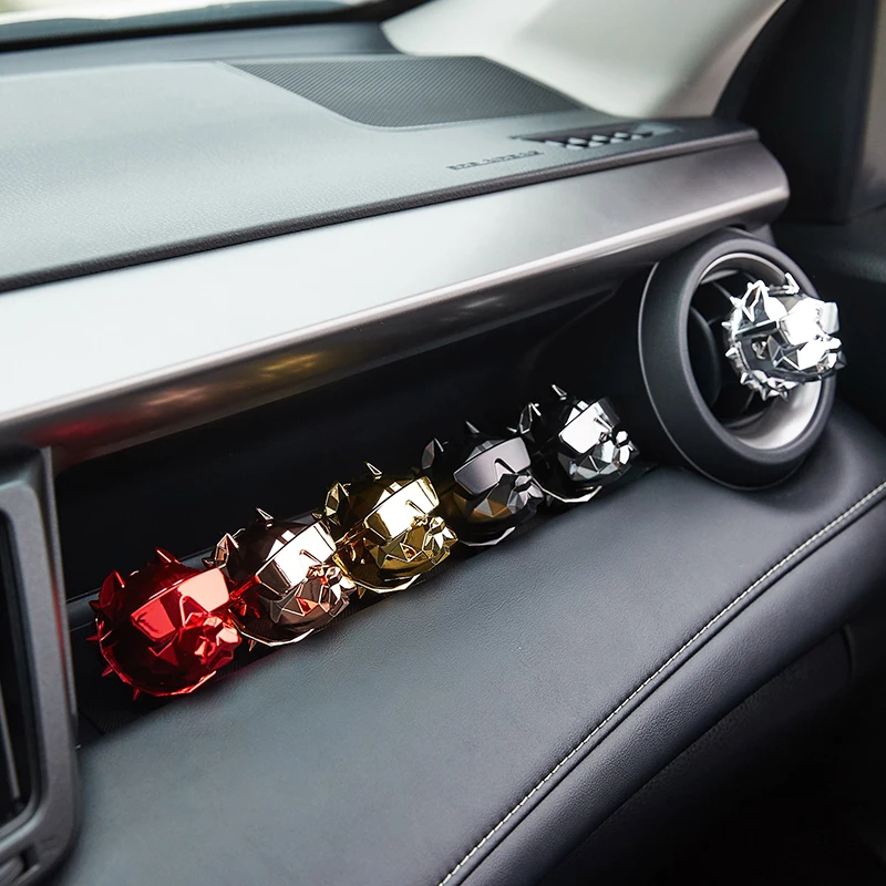 PAS DE PARFUM Bulldog Désodorisant Parfum de voiture Décoration de voiture Auto Geur Clip Bulldog Parfum Parfum Voiture Diffuseur de voiture – Image 2