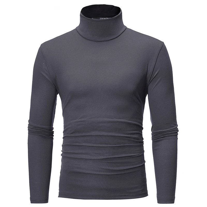 Sous-vêtements thermiques à col haut pour hommes, chemise mince coupe couvertes, t-shirt à manches longues, collants, vêtements d'hiver, automne, Y-Men – Image 3