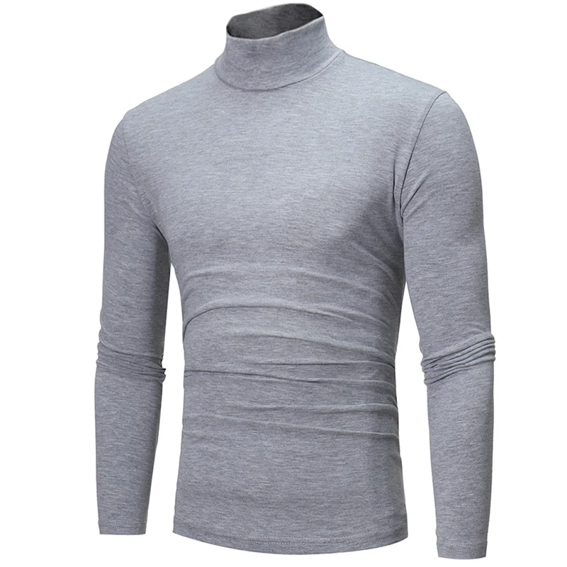 Sous-vêtements thermiques à col haut pour hommes, chemise mince coupe couvertes, t-shirt à manches longues, collants, vêtements d'hiver, automne, Y-Men – Image 5