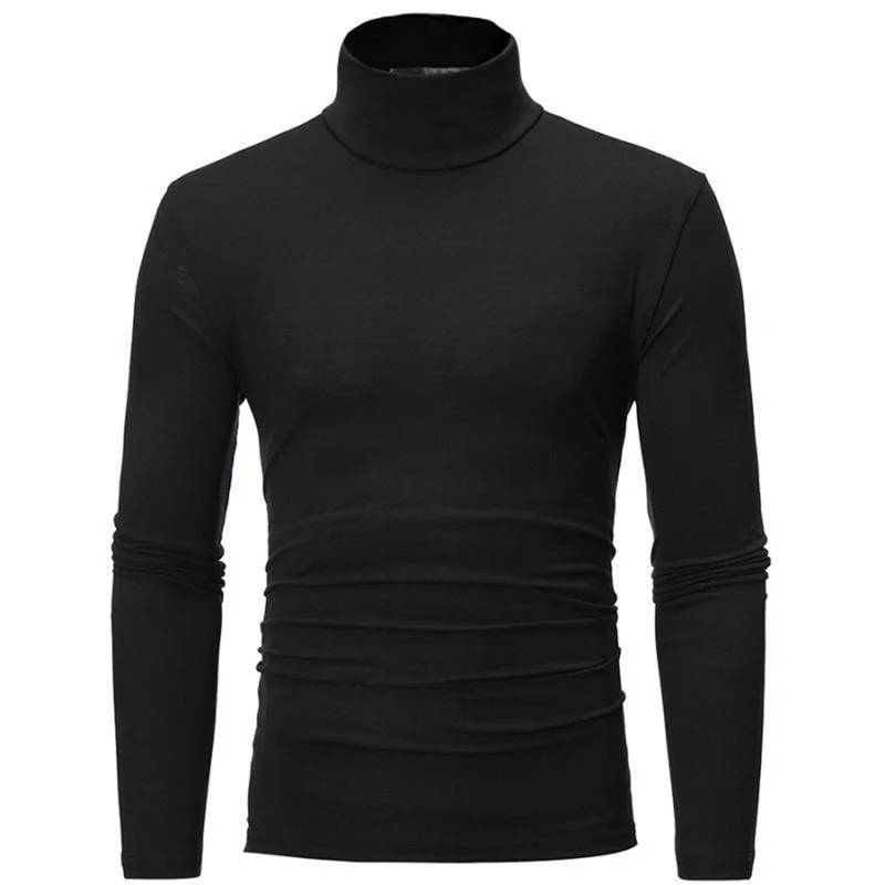 Sous-vêtements thermiques à col haut pour hommes, chemise mince coupe couvertes, t-shirt à manches longues, collants, vêtements d'hiver, automne, Y-Men – Image 2