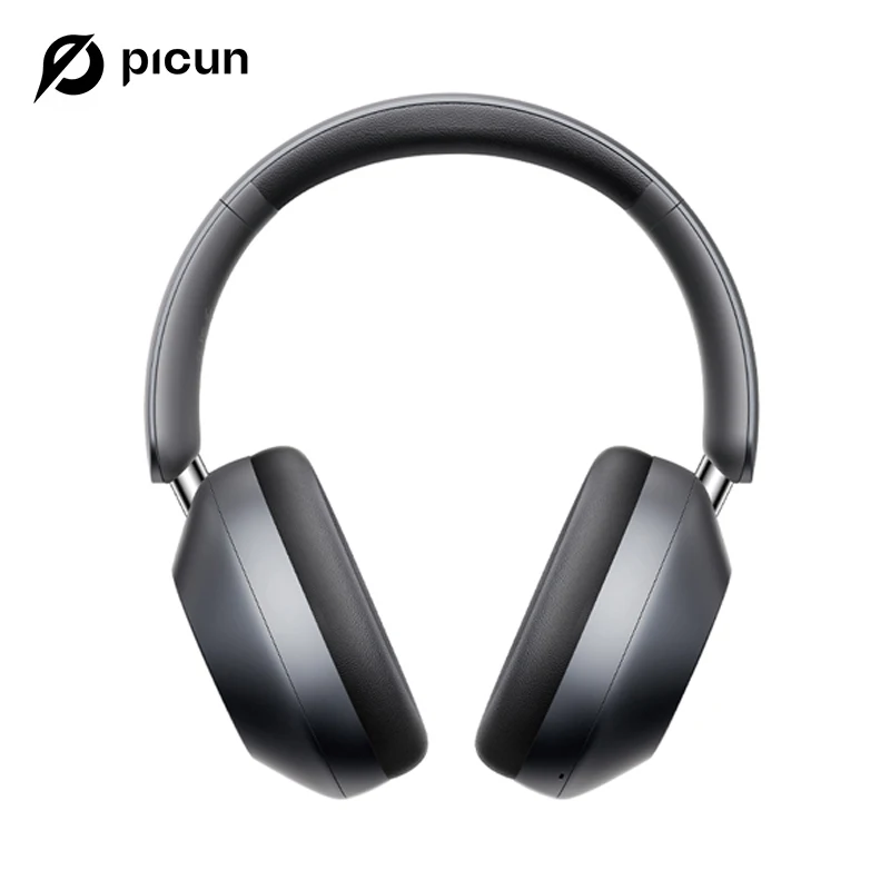 Picun-Casque sans fil à suppression active du bruit F6, suivi de la tête, audio 3D, ANC haute résolution 40mm, casque Bluetooth, contrôle par câble HIFI