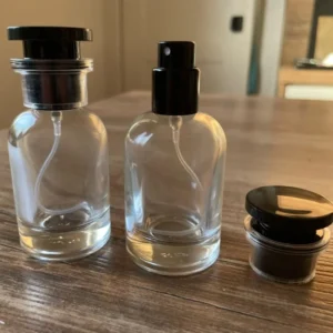 30ml Glass Empty Refillable Perfume Bottle Cylindrical Sub-bottle Travel Portable Parfum Atomizer Liduid Makeup Jars Container