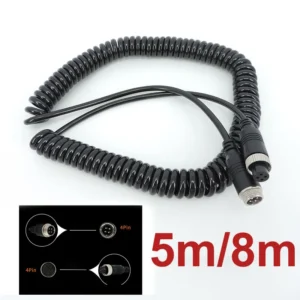 Connecteur vidéo d'aviation à fil à ressort à 4 broches, câble d'alimentation mâle à femelle, extension pour moniteur de voiture, caméra R23