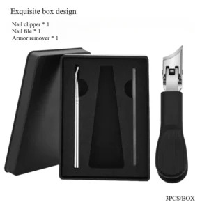 Coupe-ongles anti-éclaboussures, pince diagonale, outils de manucure, ménage spécial anti-éclaboussures, vente en gros, coffret de limes à ongles