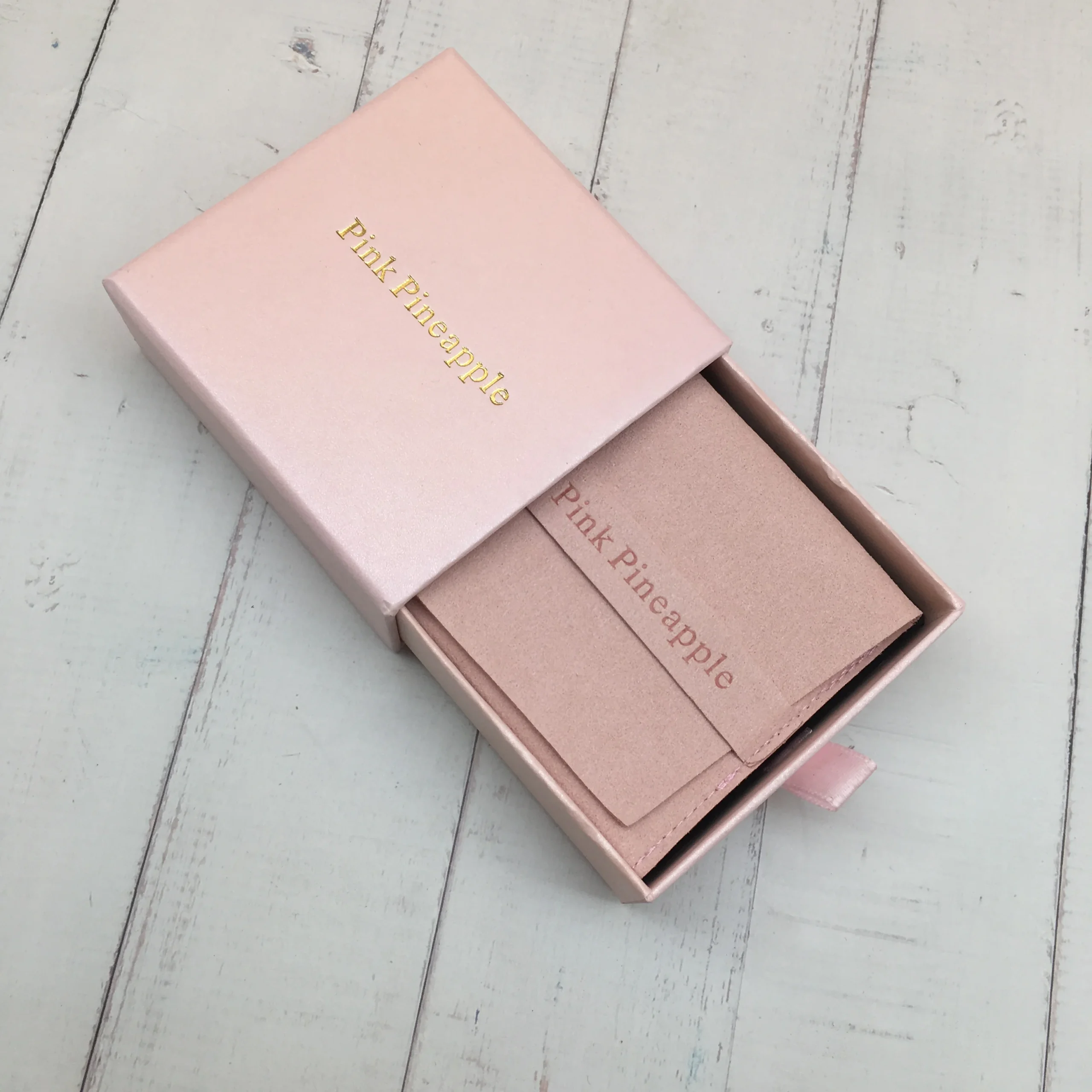 20 pièces rose mode luxueux microfibre enveloppe bijoux pochette sac Logo personnalisé papier bijoux paquet ensemble Coffret Schmuck boîtes – Image 3