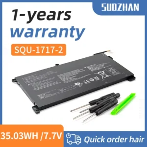 SUOZHAN-Batterie pour ordinateur portable for Hasee Thor KINGBOOK U65A QL9S04 SQU-1717, 7.7V, 4550mAh, 35,03wh, U-1717