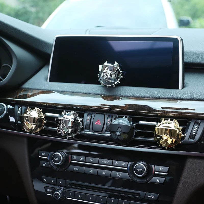 PAS DE PARFUM Bulldog Désodorisant Parfum de voiture Décoration de voiture Auto Geur Clip Bulldog Parfum Parfum Voiture Diffuseur de voiture – Image 6