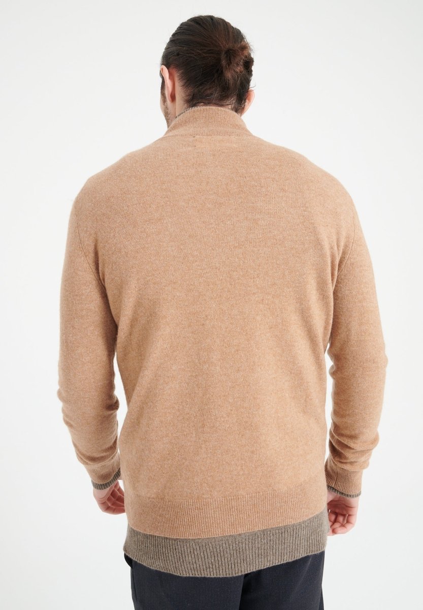 Pull camionneur homme en cachemire camel - LUKE 4 – Image 5